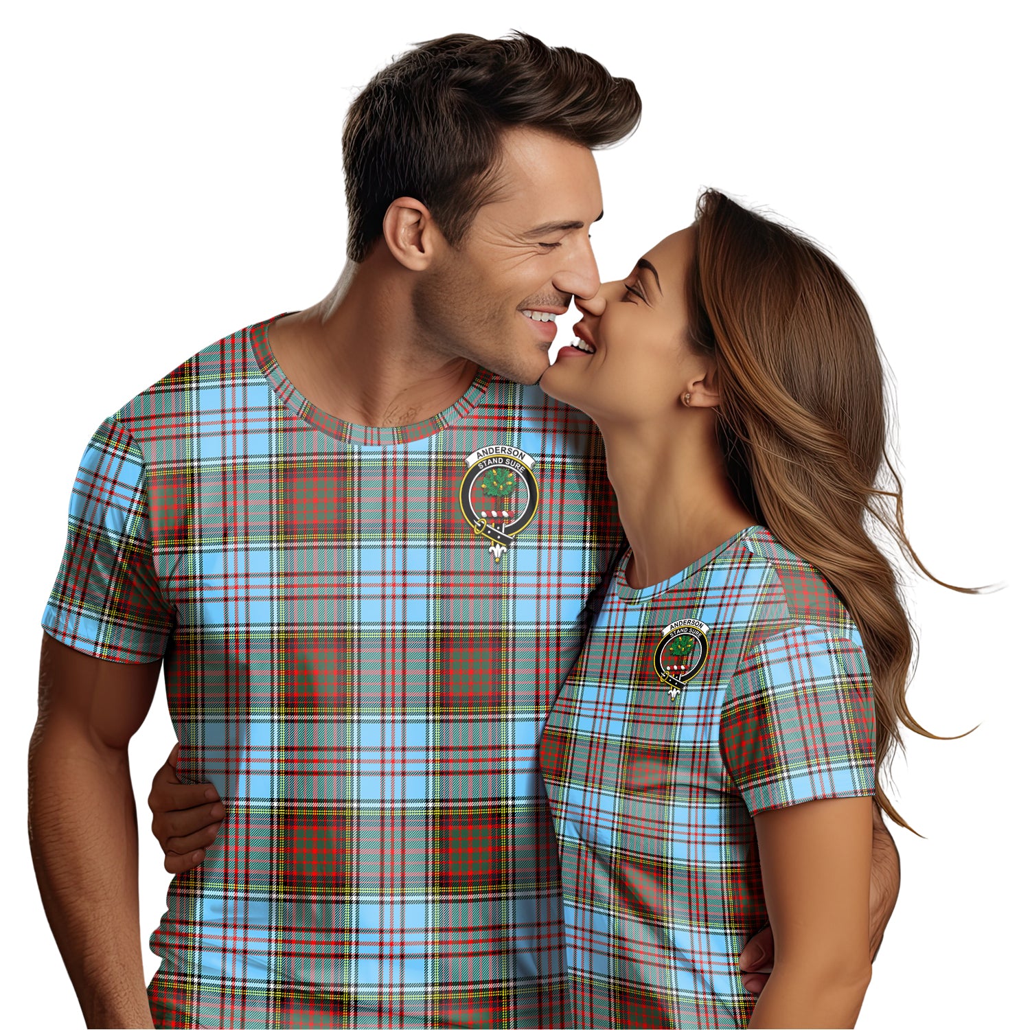 Anderson Ancient Tartan T-Shirt with Family Crest - Tartan Vibes Clothing