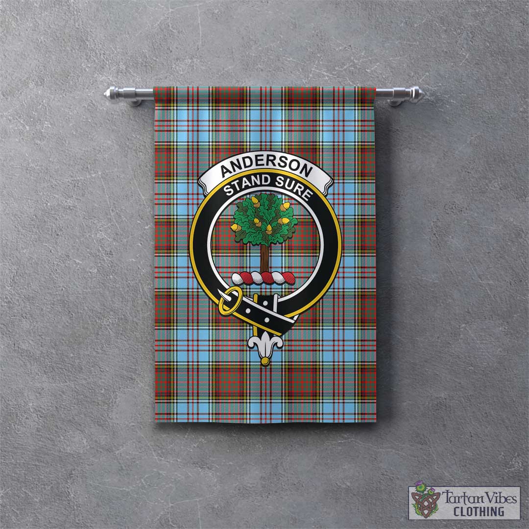 Tartan Vibes Clothing Anderson Ancient Tartan Gonfalon, Tartan Banner with Family Crest