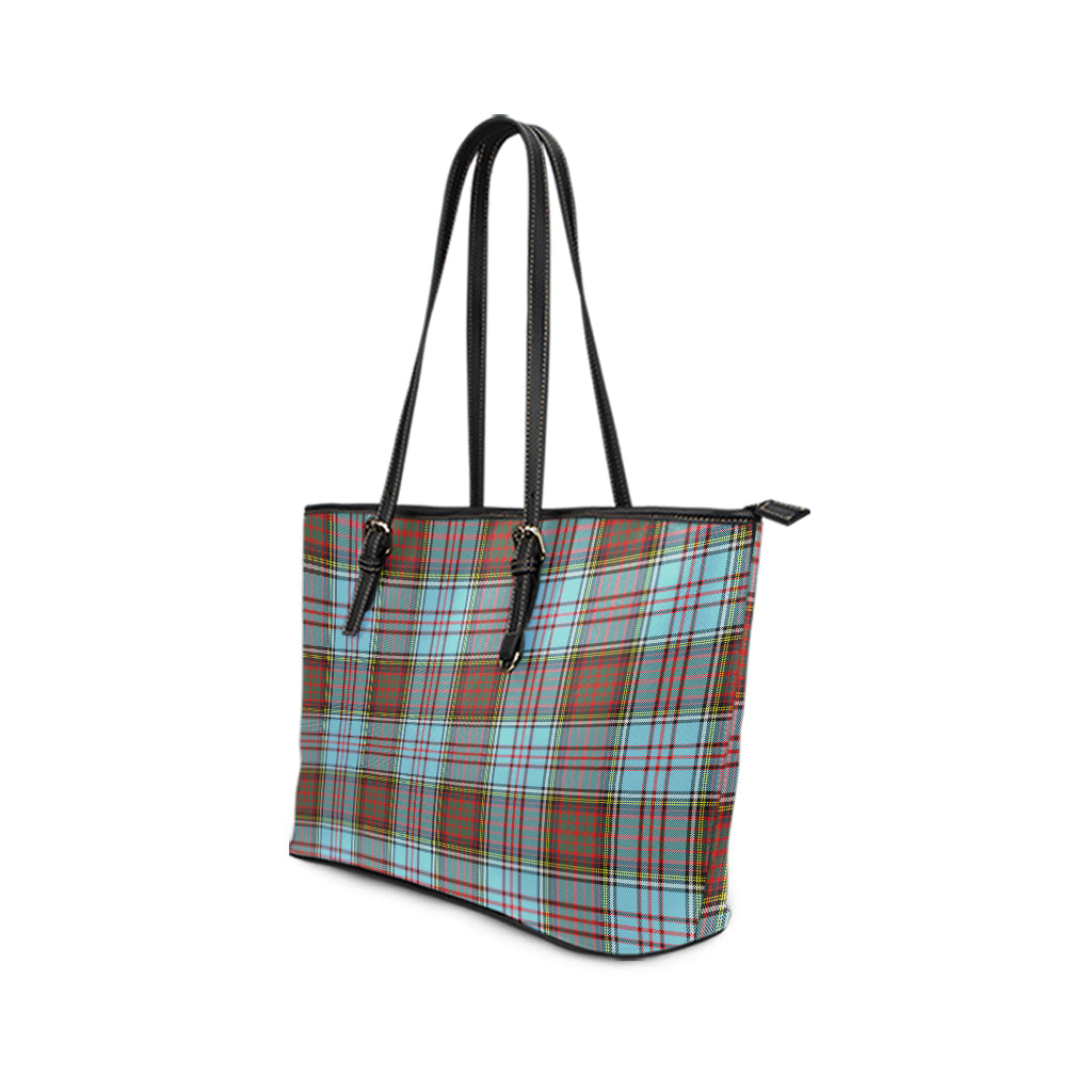 Anderson Ancient Tartan Leather Tote Bag - Tartanvibesclothing