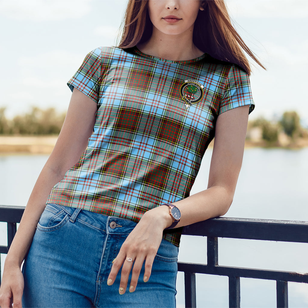 Anderson Ancient Tartan T-Shirt with Family Crest - Tartan Vibes Clothing