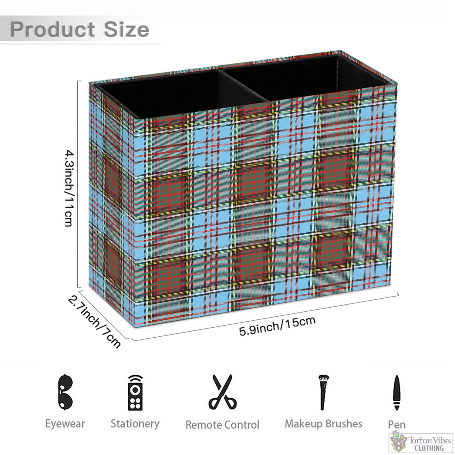 Tartan Vibes Clothing Anderson Ancient Tartan Pen Holder