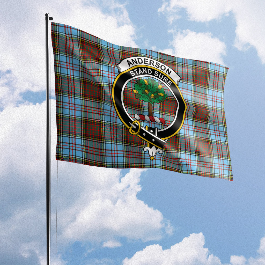 Anderson Ancient Tartan Flag with Family Crest House Flag (Horizontal) - Tartan Vibes Clothing