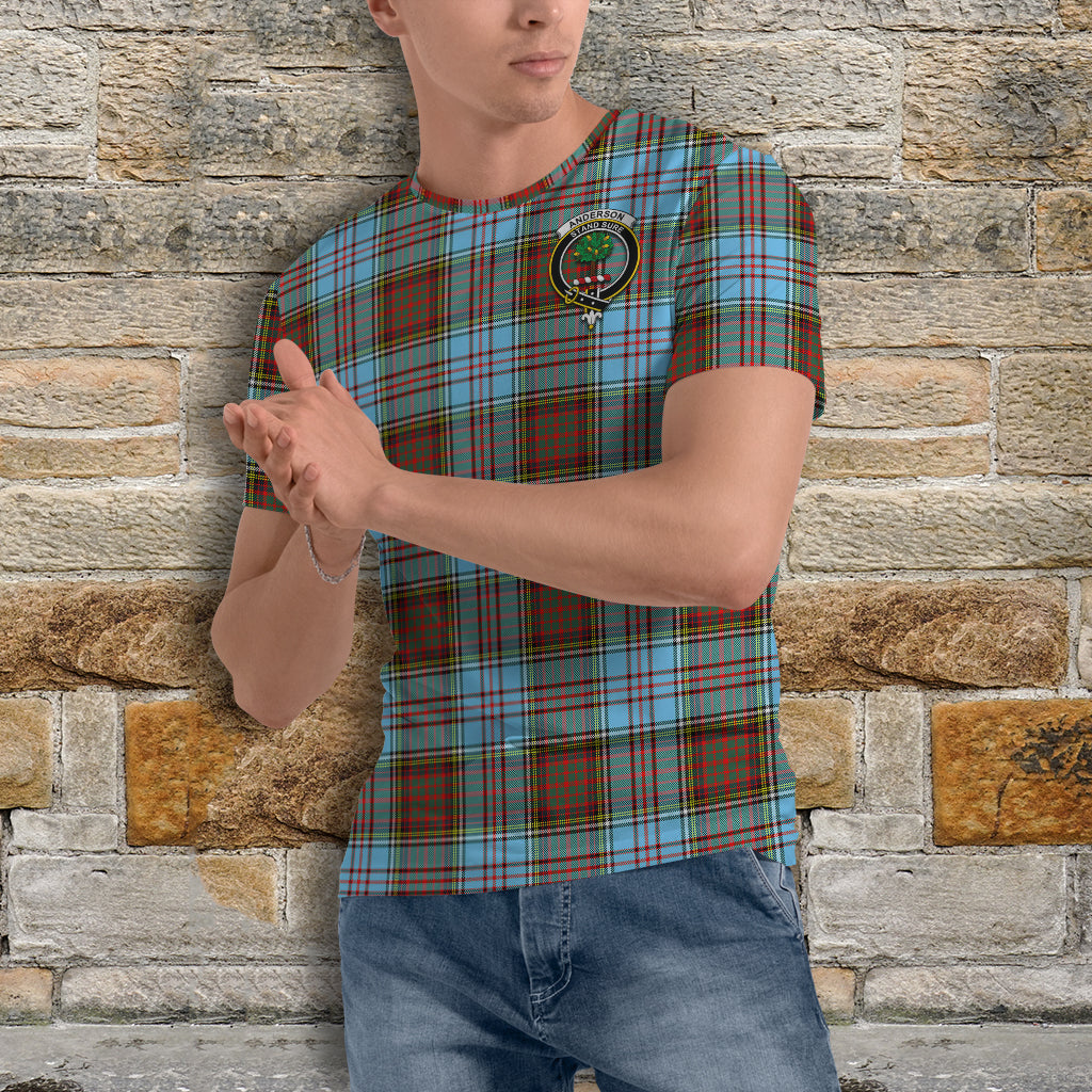 Anderson Ancient Tartan T-Shirt with Family Crest - Tartan Vibes Clothing