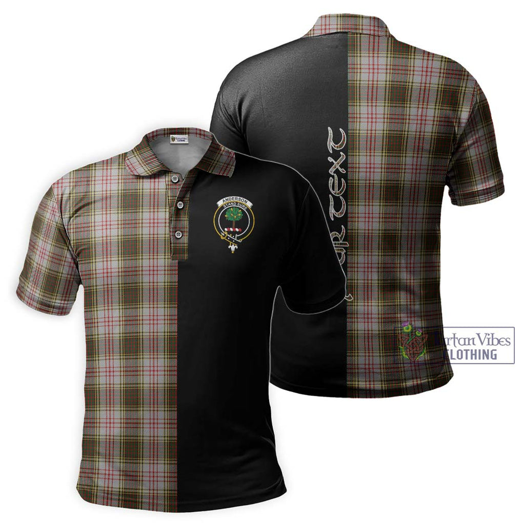 Anderson Dress Tartan Polo Shirt with Family Crest and Half Of Me Style Kid - Tartanvibesclothing Shop