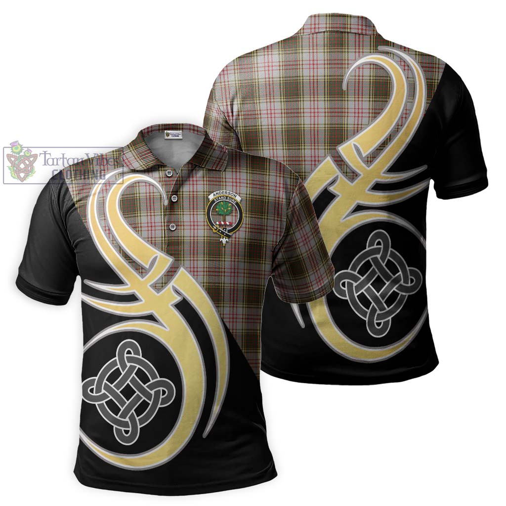 Anderson Dress Tartan Polo Shirt with Family Crest and Celtic Symbol Style Kid - Tartan Vibes Clothing