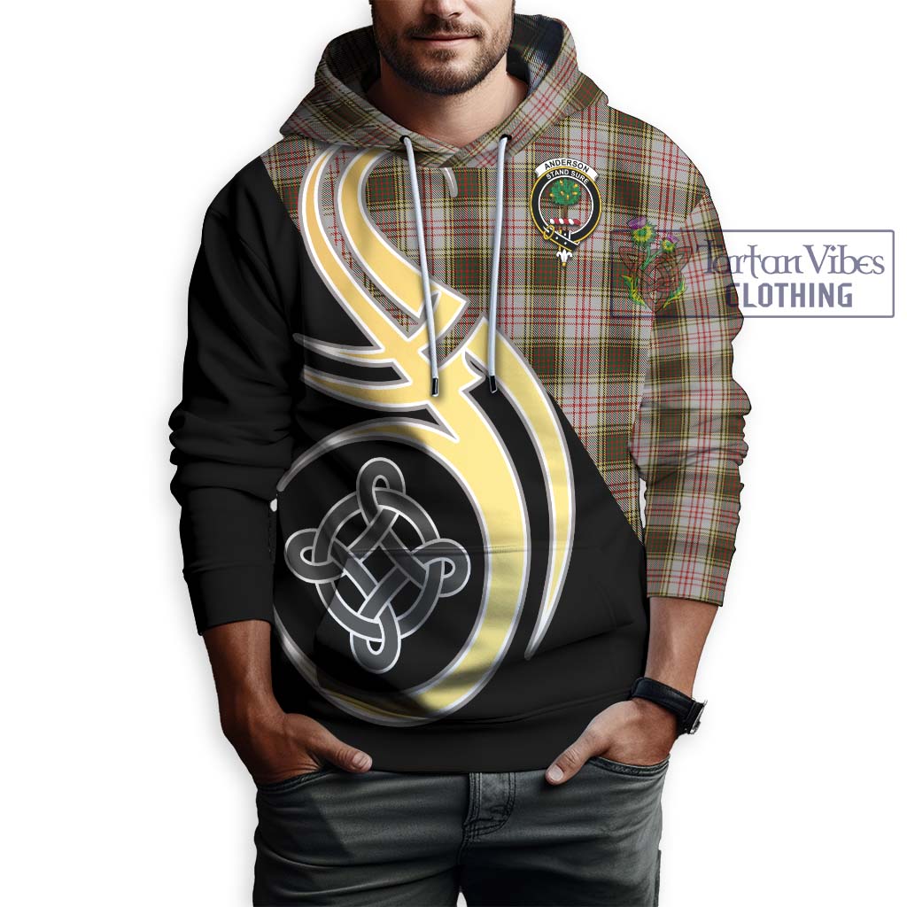 Anderson Dress Tartan Hoodie with Family Crest and Celtic Symbol Style Zip Hoodie - Tartan Vibes Clothing