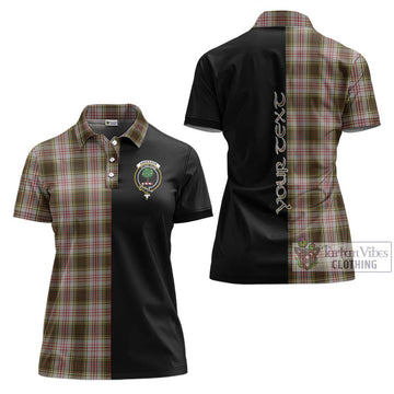 Anderson Dress Tartan Women's Polo Shirt with Family Crest and Half Of Me Style