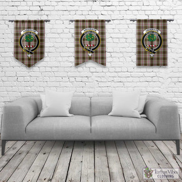 Anderson Dress Tartan Gonfalon, Tartan Banner with Family Crest