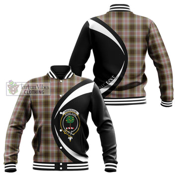 Anderson Dress Tartan Baseball Jacket with Family Crest Circle Style