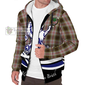 Anderson Dress Tartan Sherpa Hoodie with Alba Gu Brath Regal Lion Emblem