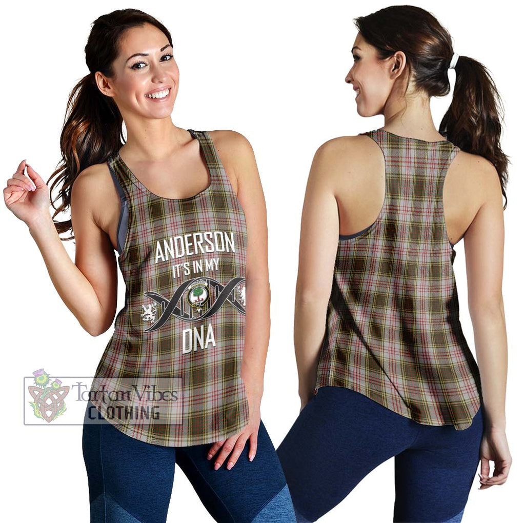 Anderson Dress Tartan Women's Racerback Tanks with Family Crest DNA In Me Style 4XL - Tartanvibesclothing Shop