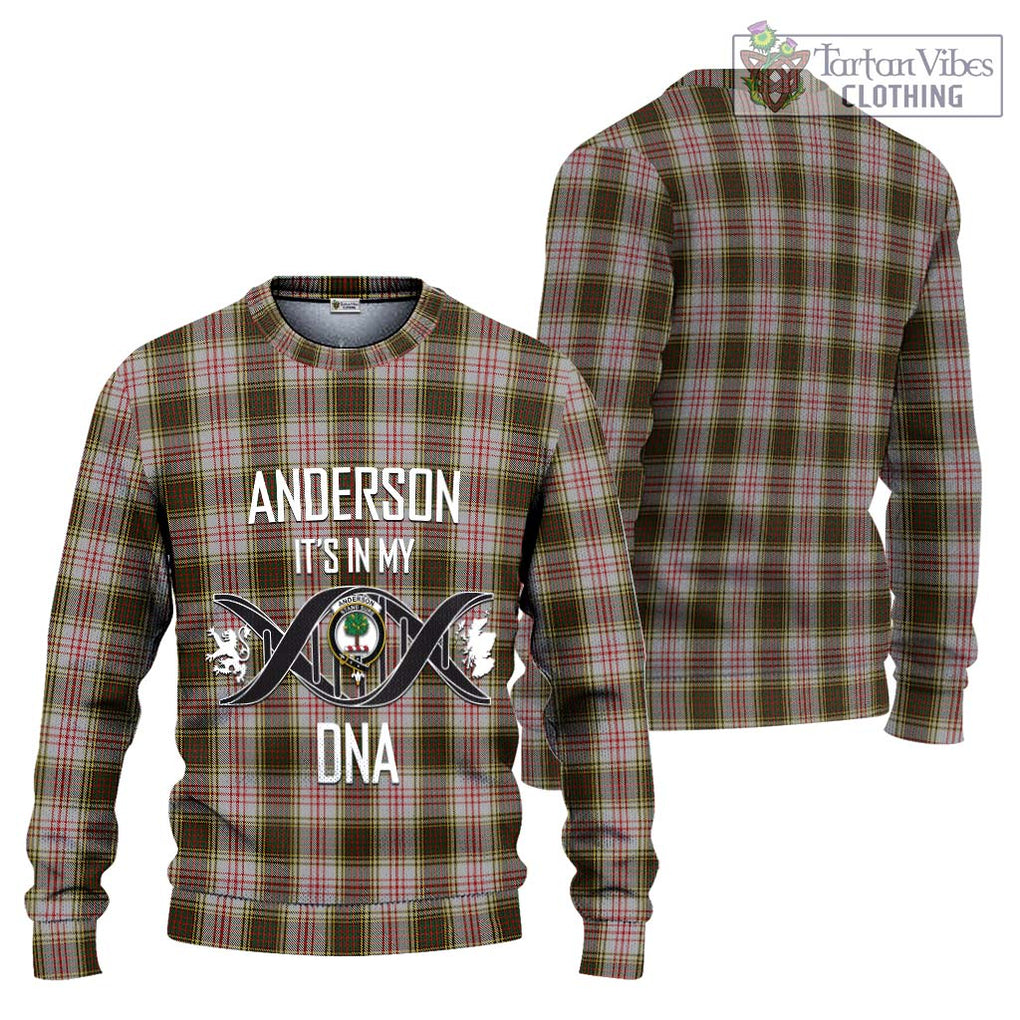 Anderson Dress Tartan Knitted Sweater with Family Crest DNA In Me Style Unisex - Tartanvibesclothing Shop