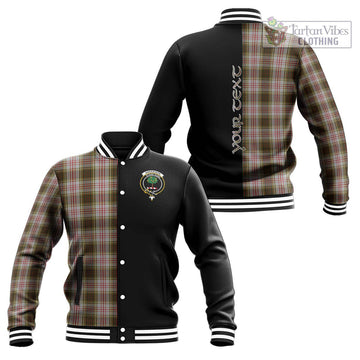 Anderson Dress Tartan Baseball Jacket with Family Crest and Half Of Me Style