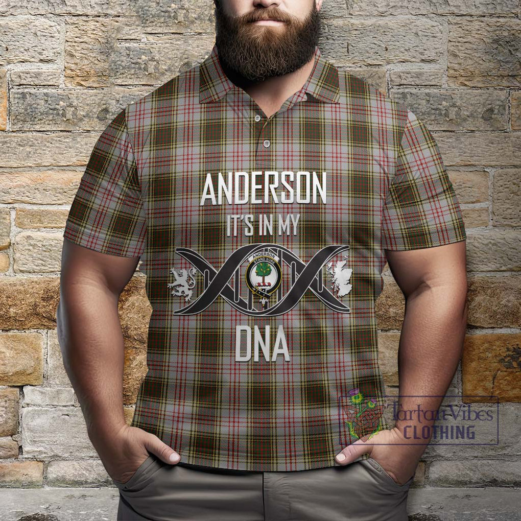 Anderson Dress Tartan Polo Shirt with Family Crest DNA In Me Style Kid - Tartanvibesclothing Shop