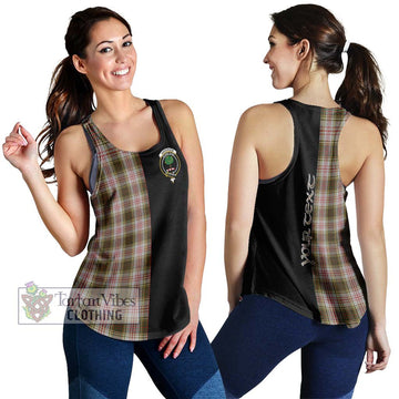 Anderson Dress Tartan Women's Racerback Tanks with Family Crest and Half Of Me Style