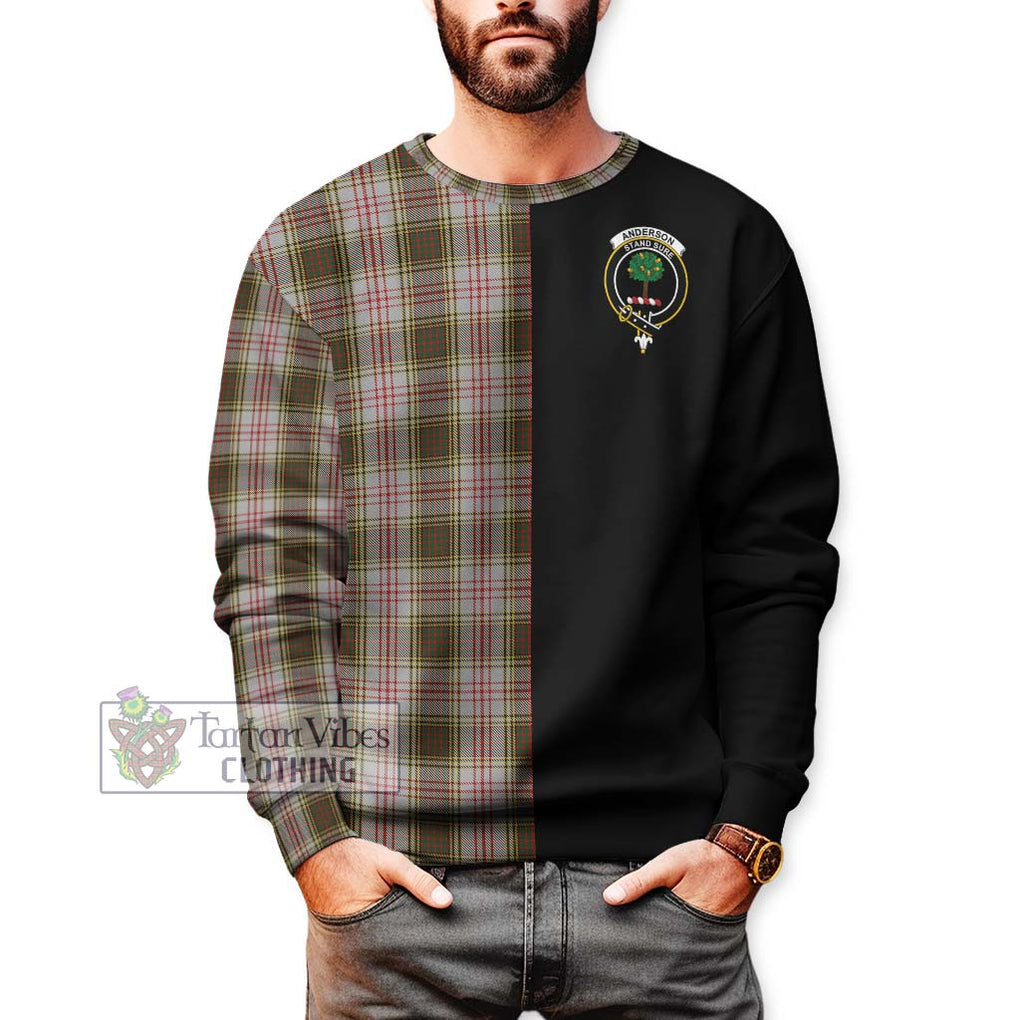 Anderson Dress Tartan Sweatshirt with Family Crest and Half Of Me Style Unisex - Tartanvibesclothing Shop