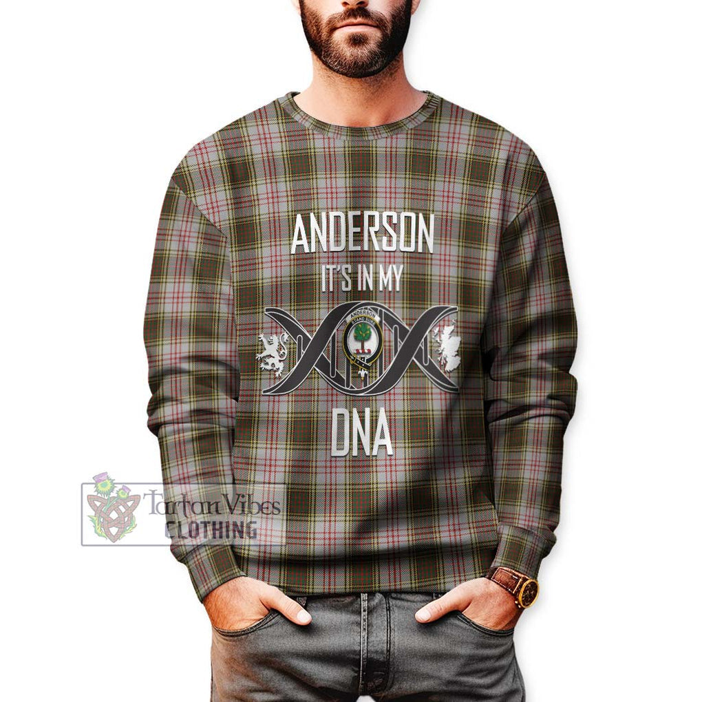 Anderson Dress Tartan Sweatshirt with Family Crest DNA In Me Style Unisex - Tartanvibesclothing Shop