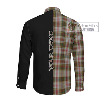 Anderson Dress Tartan Long Sleeve Button Shirt with Family Crest and Half Of Me Style