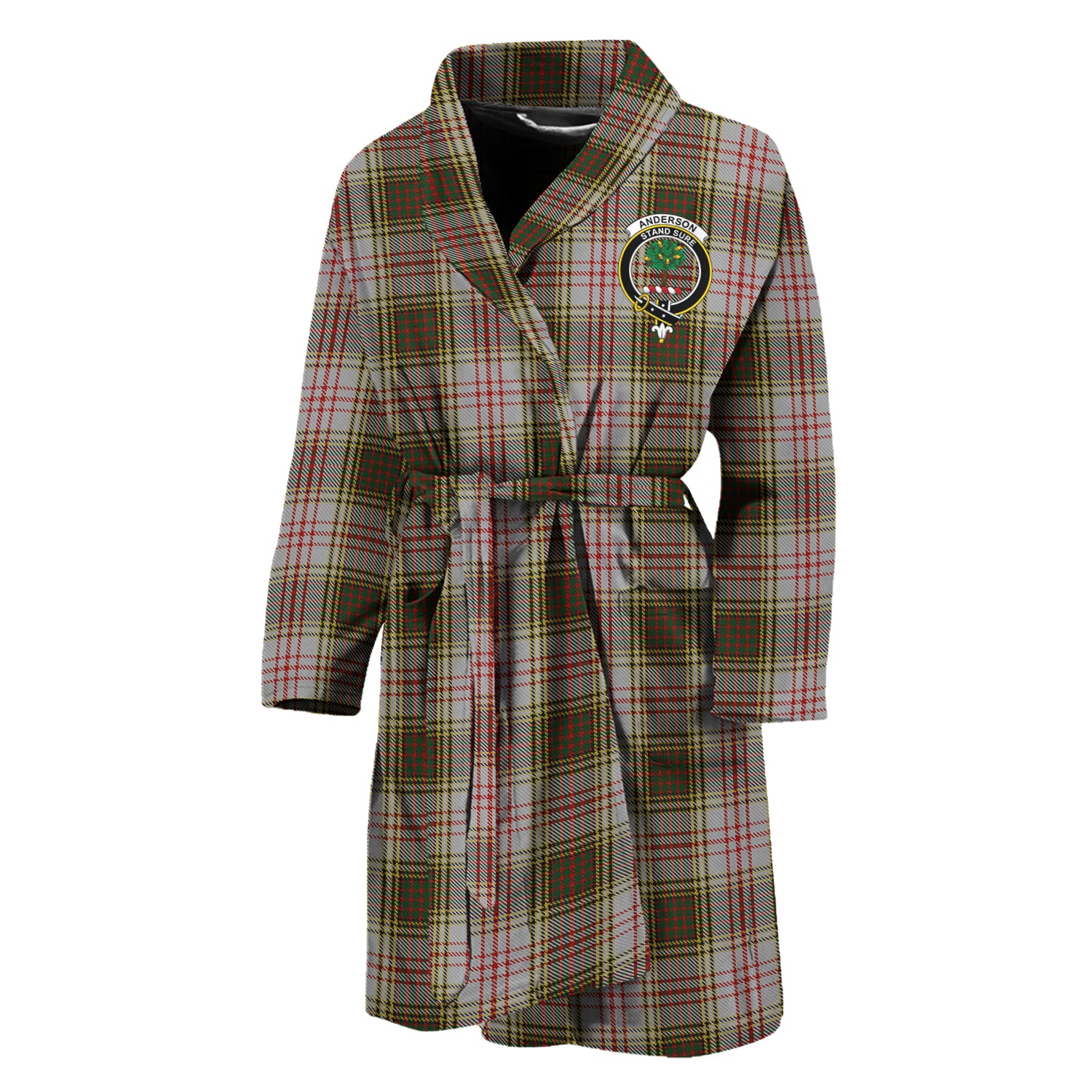 Anderson Dress Tartan Bathrobe with Family Crest Unisex M - Tartan Vibes Clothing