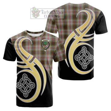 Anderson Dress Tartan Cotton T-shirt with Family Crest and Celtic Symbol Style