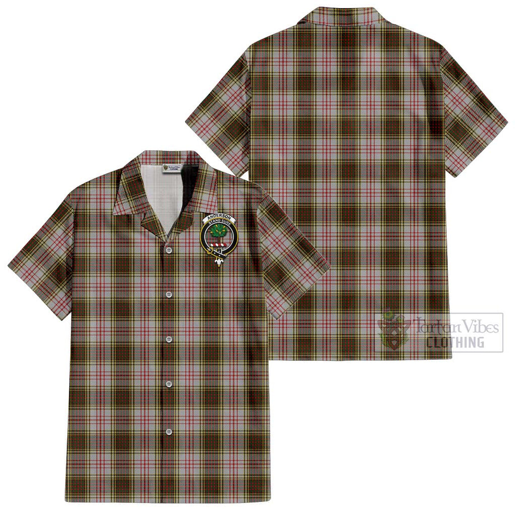 Anderson Dress Tartan Cotton Hawaiian Shirt with Family Crest Kid - Tartan Vibes Clothing