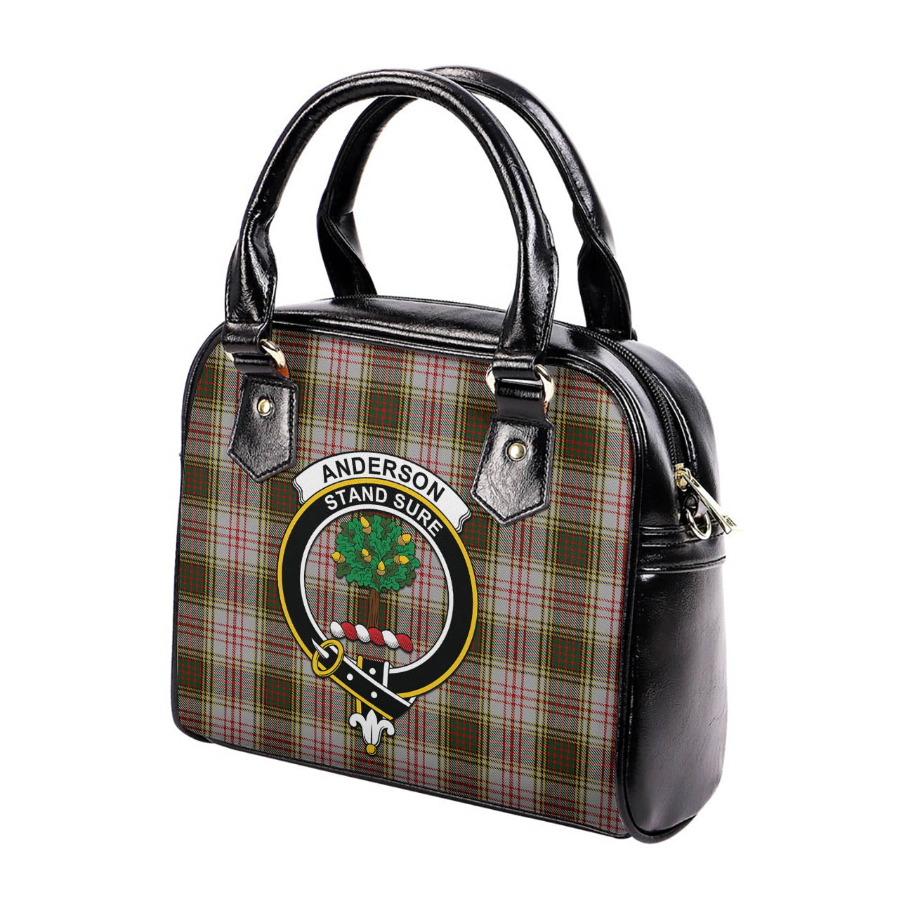 Anderson Dress Tartan Shoulder Handbags with Family Crest - Tartanvibesclothing