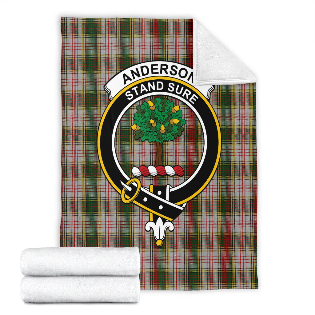 Anderson Dress Tartan Blanket with Family Crest - Tartan Vibes Clothing