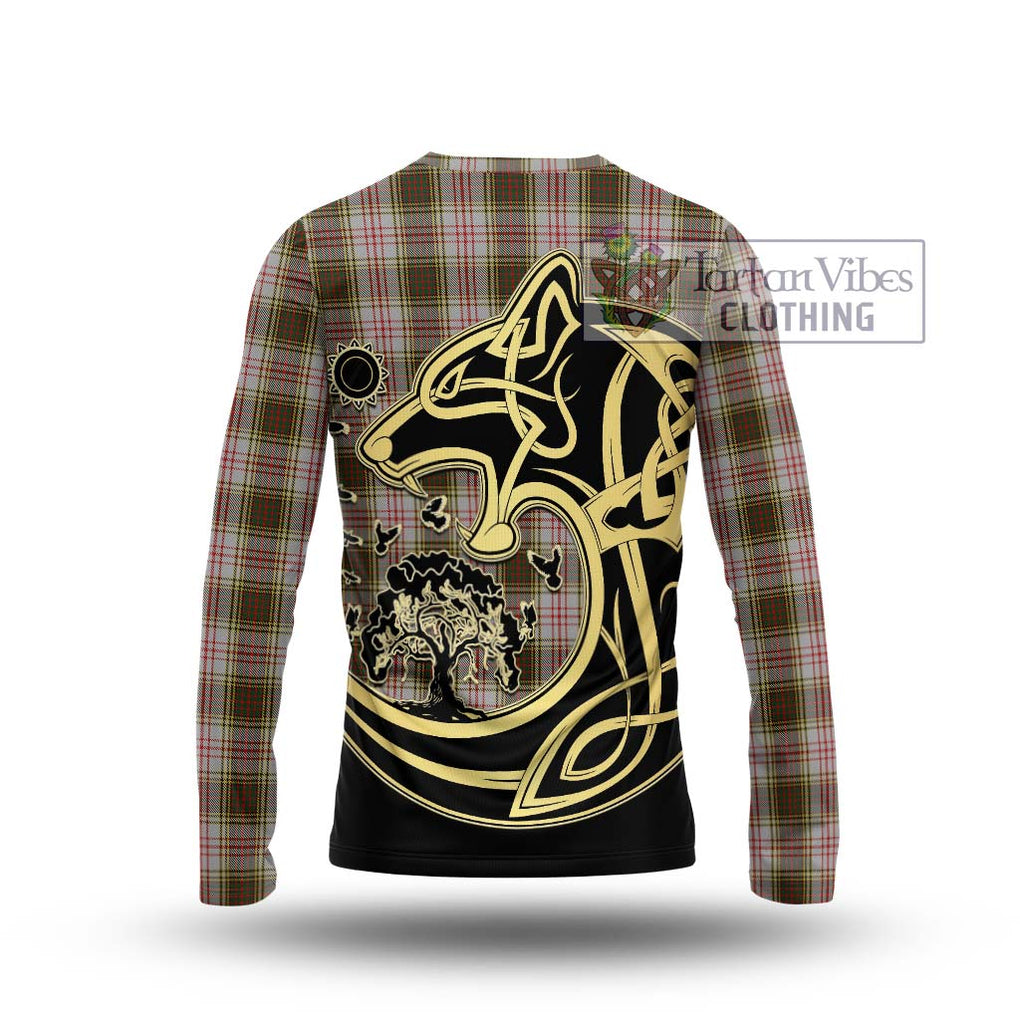 Anderson Dress Tartan Long Sleeve T-Shirt with Family Crest Celtic Wolf Style - Tartan Vibes Clothing