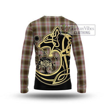 Anderson Dress Tartan Long Sleeve T-Shirt with Family Crest Celtic Wolf Style