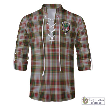 Anderson Dress Tartan Men's Scottish Traditional Jacobite Ghillie Kilt Shirt with Family Crest