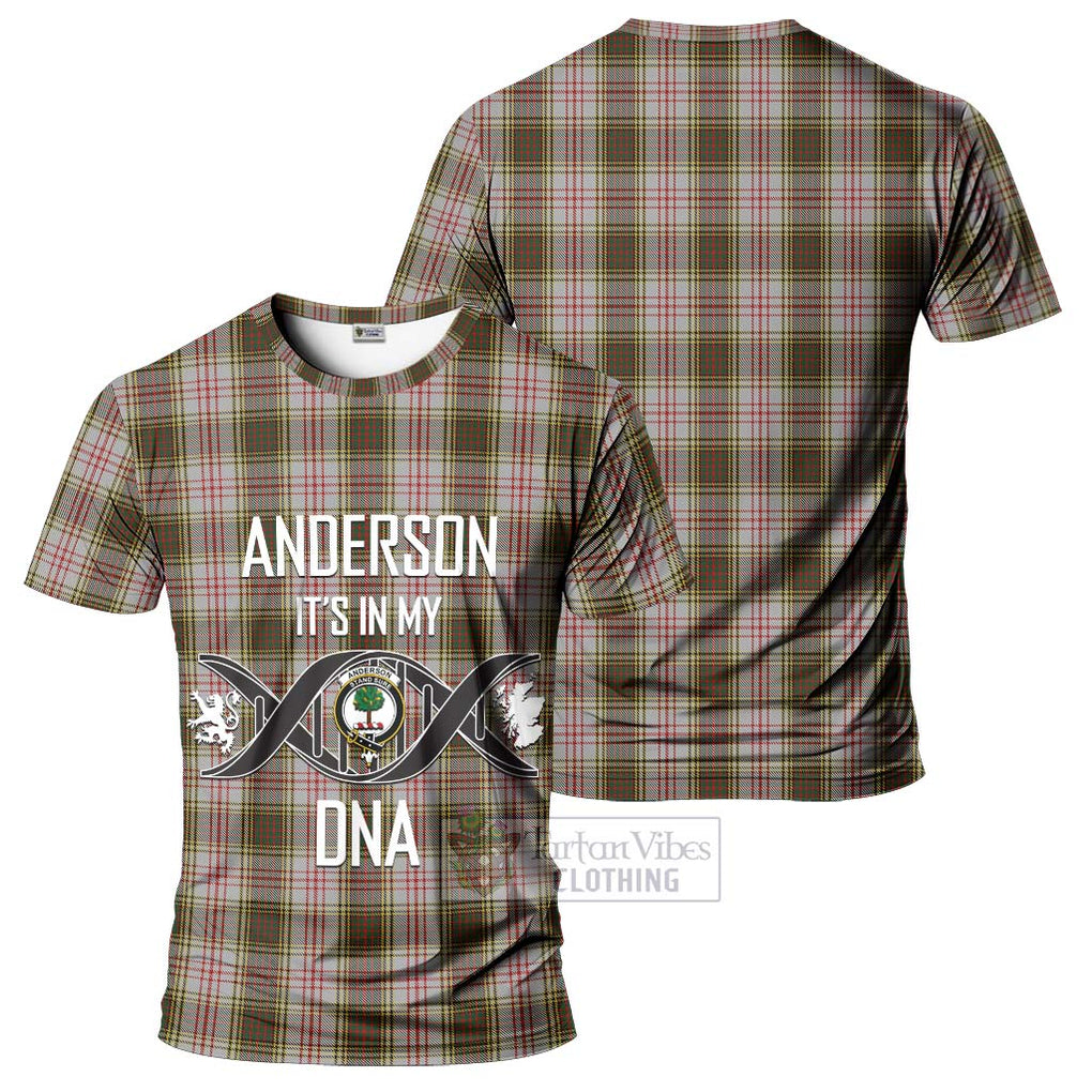 Anderson Dress Tartan T-Shirt with Family Crest DNA In Me Style - Tartan Vibes Clothing