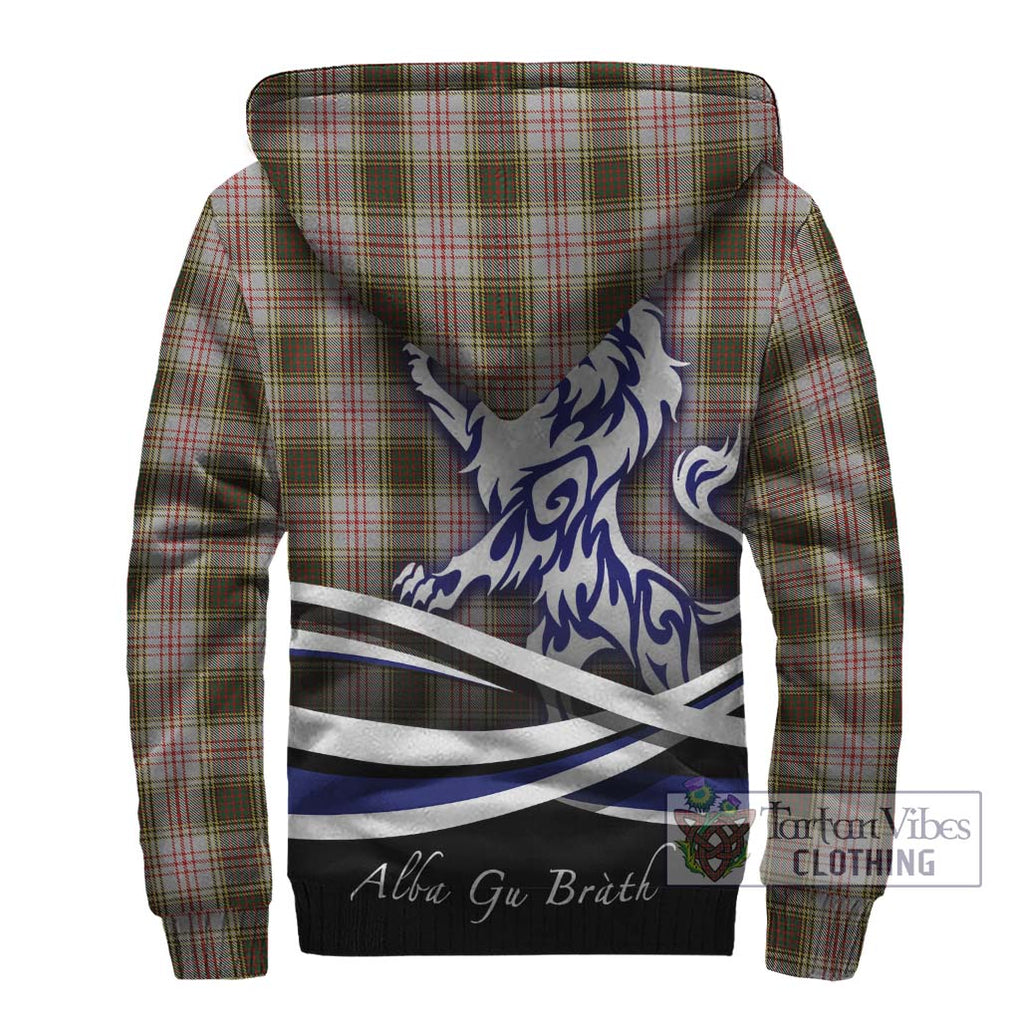 Anderson Dress Tartan Sherpa Hoodie with Alba Gu Brath Regal Lion Emblem - Tartanvibesclothing Shop