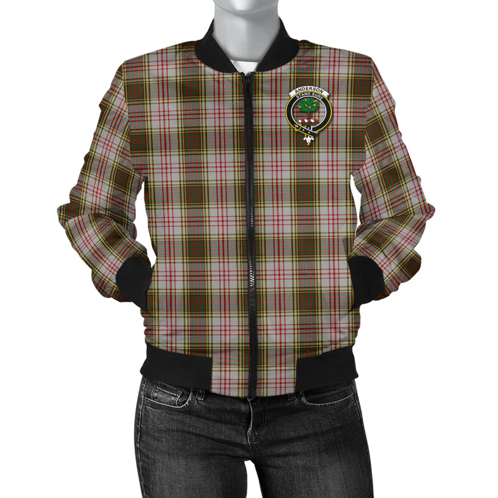 Anderson Dress Tartan Bomber Jacket with Family Crest - Tartanvibesclothing