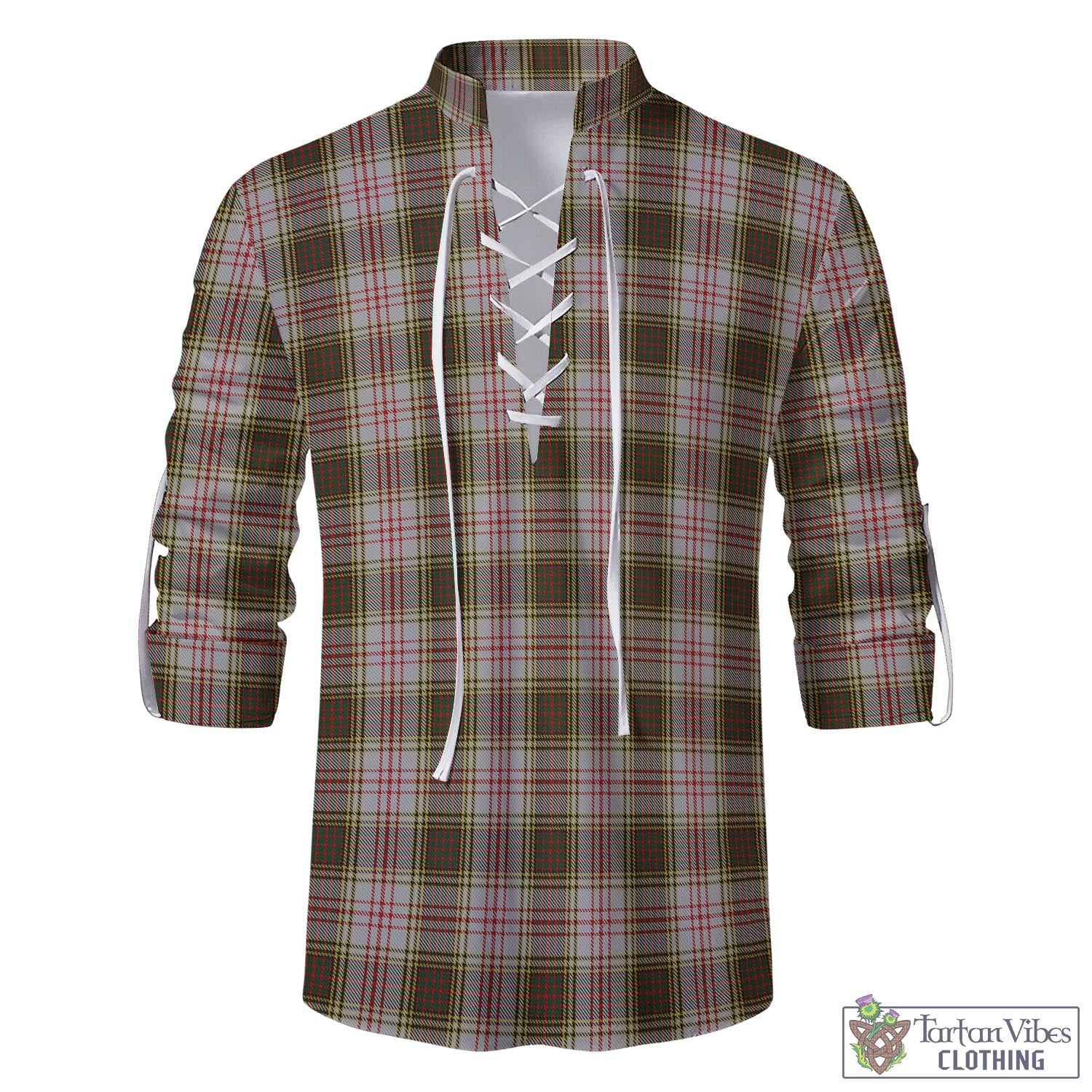 Tartan Vibes Clothing Anderson Dress Tartan Men's Scottish Traditional Jacobite Ghillie Kilt Shirt