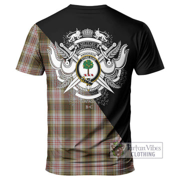 Anderson Dress Tartan T-Shirt with Family Crest and Military Logo Style