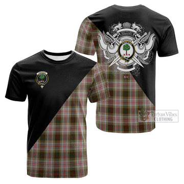 Anderson Dress Tartan Cotton T-shirt with Family Crest and Military Logo Style