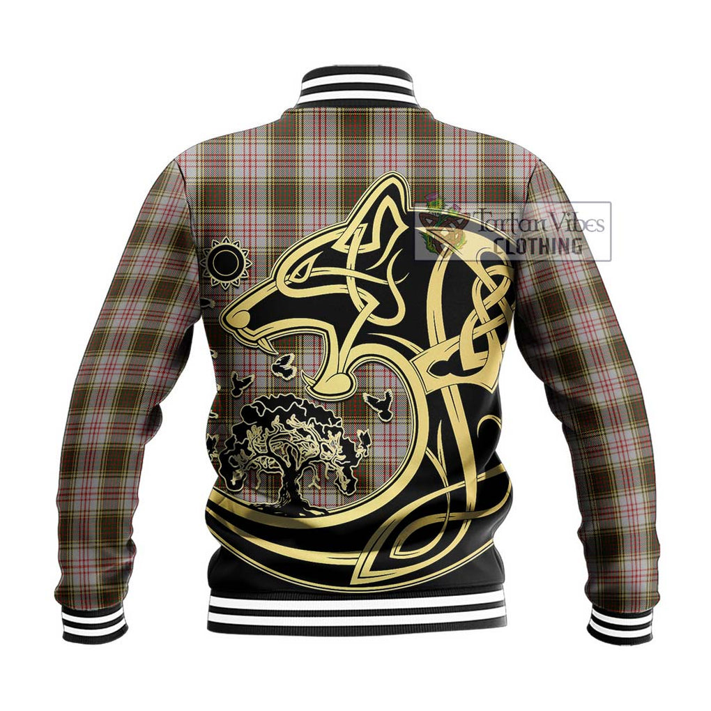 Anderson Dress Tartan Baseball Jacket with Family Crest Celtic Wolf Style - Tartan Vibes Clothing