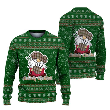 Anderson Dress Clan Christmas Family Ugly Sweater with Funny Gnome Playing Bagpipes