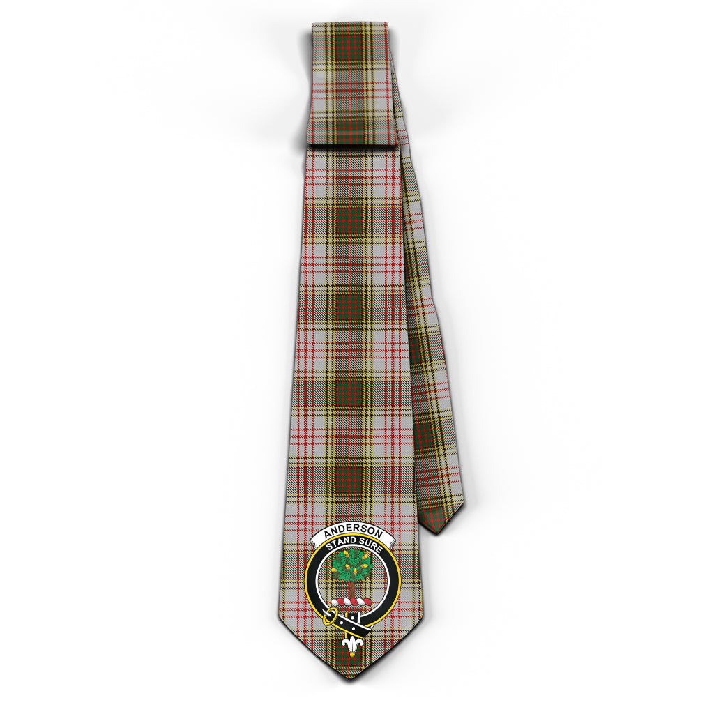 Anderson Dress Tartan Classic Necktie with Family Crest - Tartan Vibes Clothing