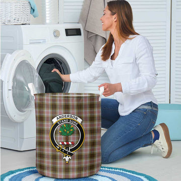 Anderson Dress Tartan Laundry Basket with Family Crest