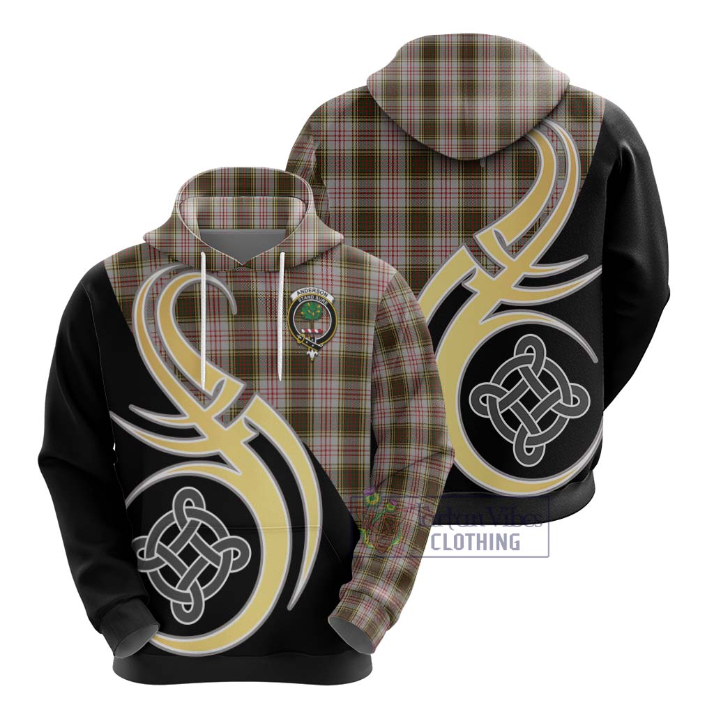 Anderson Dress Tartan Hoodie with Family Crest and Celtic Symbol Style - Tartan Vibes Clothing