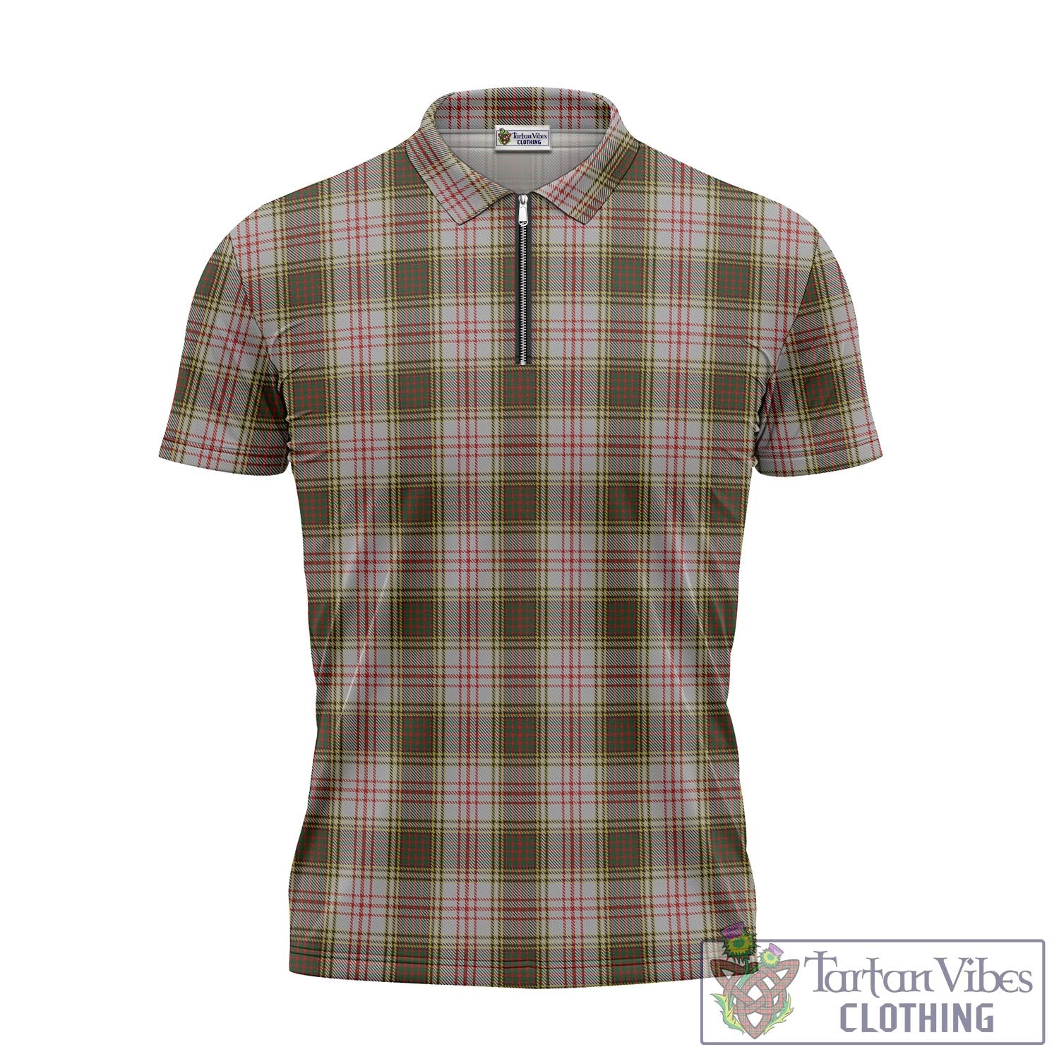 Tartan Vibes Clothing Anderson Dress Tartan Zipper Polo Shirt