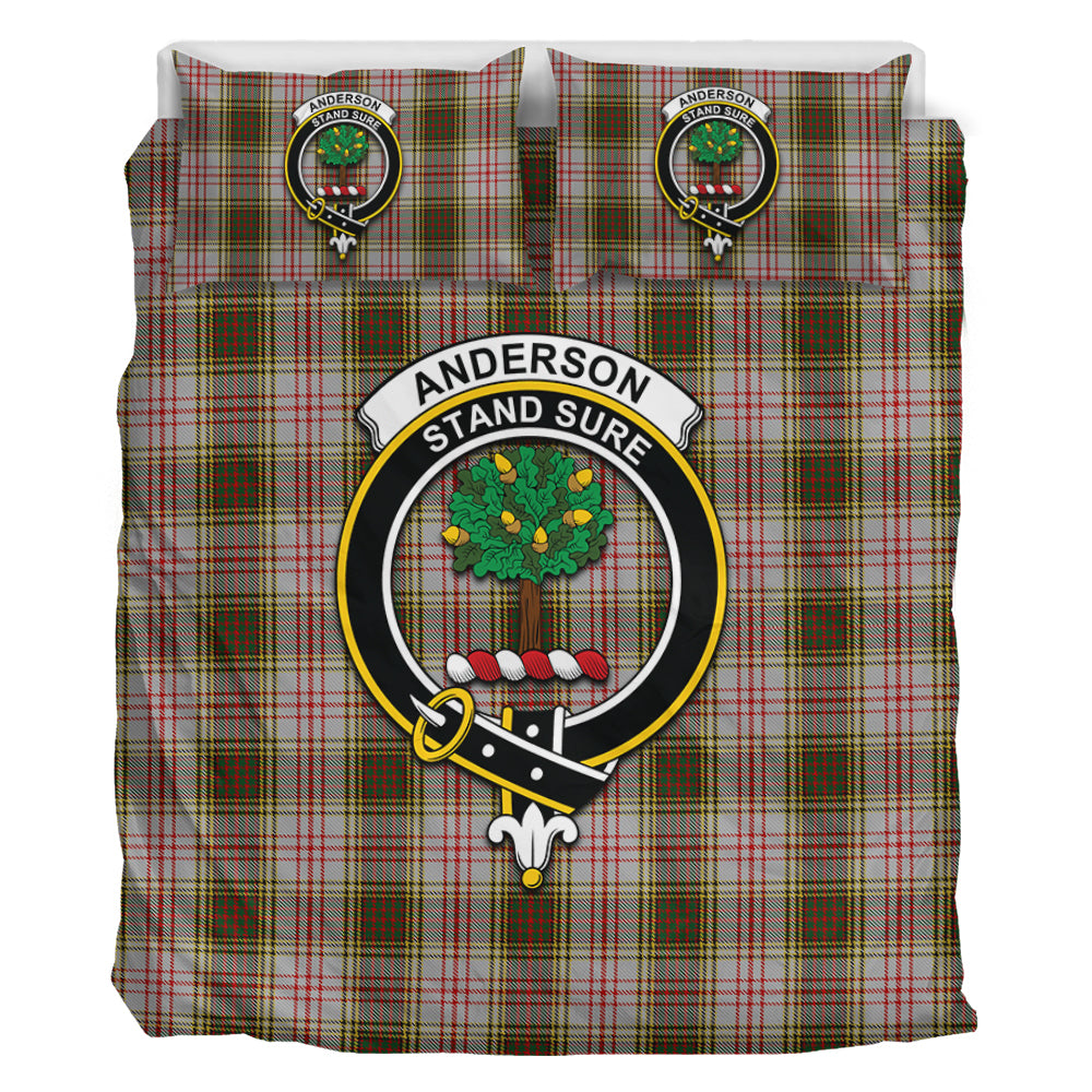 Anderson Dress Tartan Bedding Set with Family Crest - Tartan Vibes Clothing