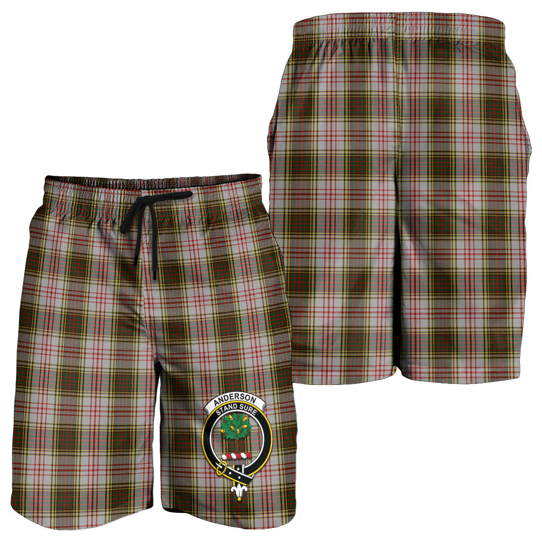 Anderson Dress Tartan Mens Shorts with Family Crest - Tartanvibesclothing