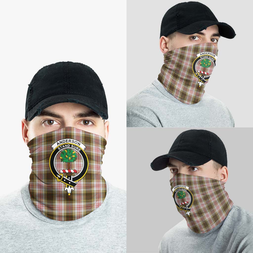 Anderson Dress Tartan Neck Gaiters, Tartan Bandanas, Tartan Head Band with Family Crest