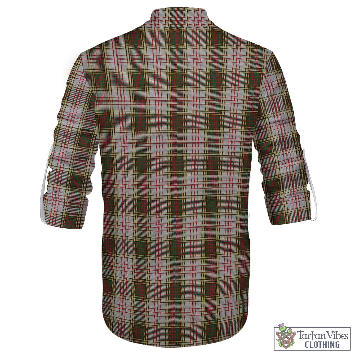 Tartan Vibes Clothing Anderson Dress Tartan Men's Scottish Traditional Jacobite Ghillie Kilt Shirt with Family Crest