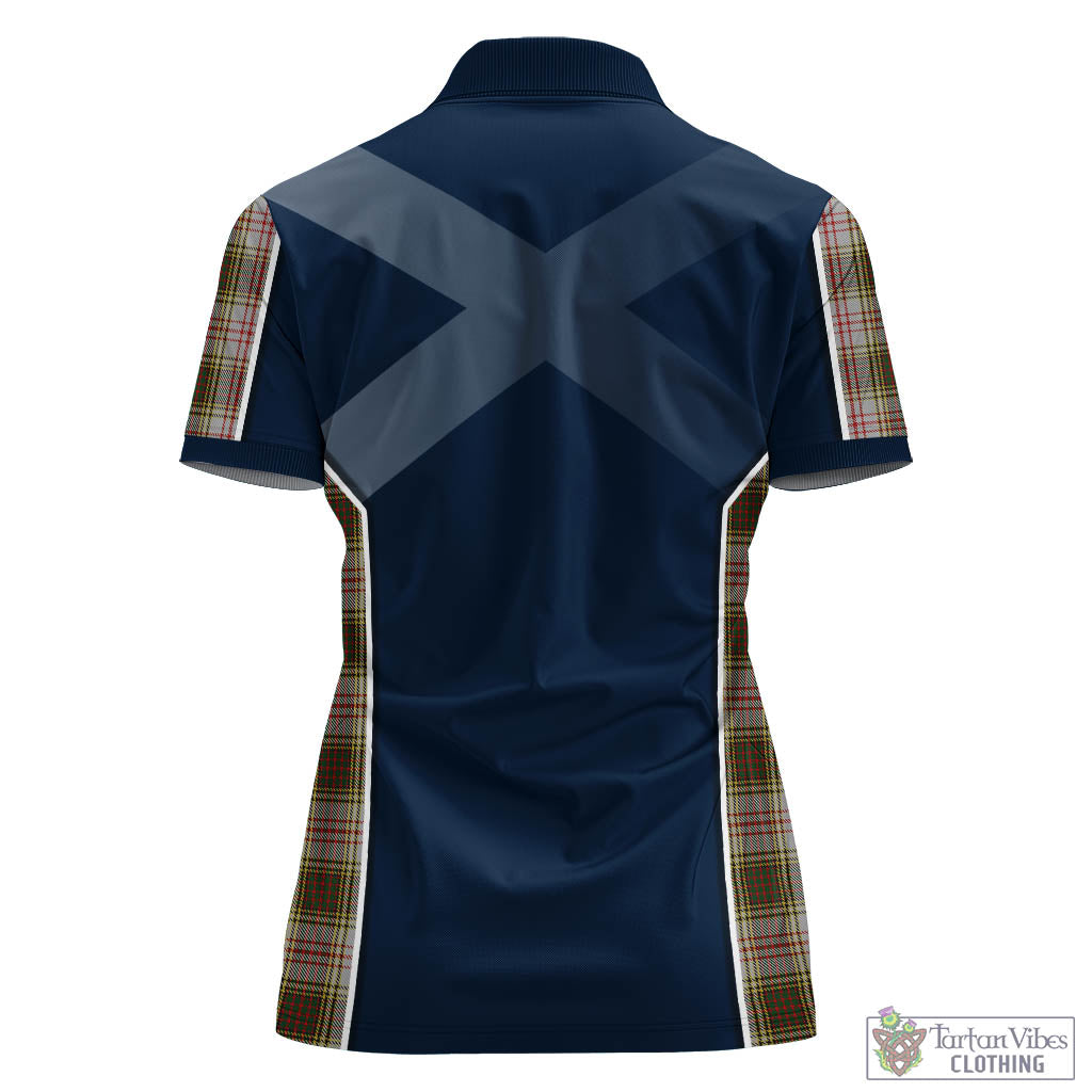 Tartan Vibes Clothing Anderson Dress Tartan Women's Polo Shirt with Family Crest and Scottish Thistle Vibes Sport Style