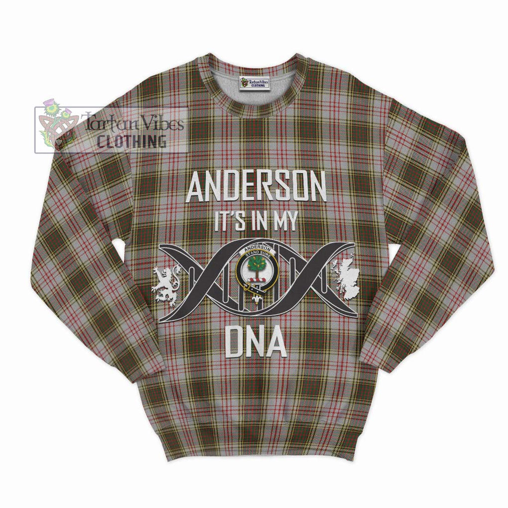 Anderson Dress Tartan Sweatshirt with Family Crest DNA In Me Style - Tartanvibesclothing Shop