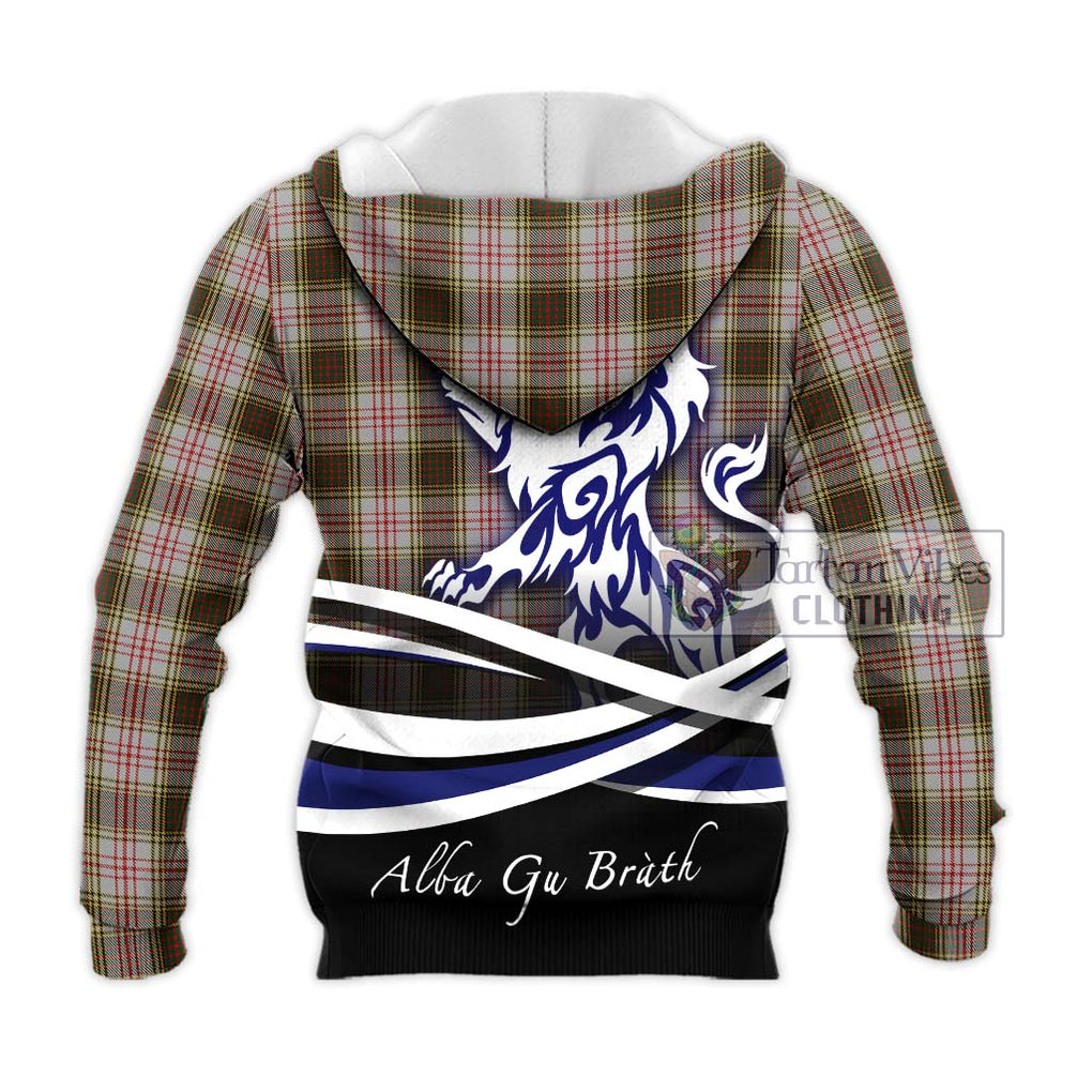 Anderson Dress Tartan Knitted Hoodie with Alba Gu Brath Regal Lion Emblem - Tartanvibesclothing Shop