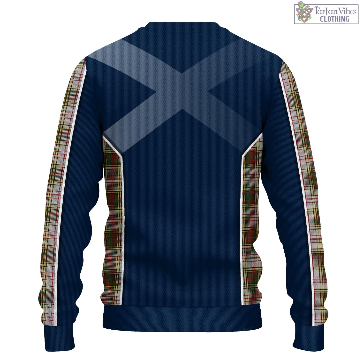 Tartan Vibes Clothing Anderson Dress Tartan Knitted Sweatshirt with Family Crest and Scottish Thistle Vibes Sport Style